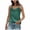 Green, variant on Womens Lace Ribbed Tank Tops Solid Color Camisole Shirts Crewneck Trendy Sleeveless Summer Tees 2026