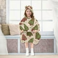 thumbnail image 7 of joogoo Wearable Blanket Hoodie for Christmas Tree Stars Oversized Sherpa Hooded 3-14 YR M, 7 of 7