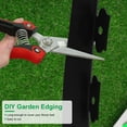 thumbnail image 5 of Moclever 32.8ft Non-Digging Garden Edging Kit 2in Tall Plastic Garden Border with 30 Spikes, Black, 5 of 9