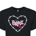thumbnail image 3 of Bratz - Bratz Original Logo - Barbed Wire Heart - Juniors Cropped Cotton Blend T-Shirt, 3 of 5