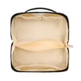 thumbnail image 5 of Bolsa de maquillaje con forma de almohada a cuadros, bolsa de lavado impermeable portátil de gran capacidad, bolsa de almacenamiento de viaje (color: Negro), 5 of 5