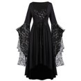 thumbnail image 1 of Pisexur Robe Gothique Steampunk pour Femmes Dentelle Épaules Dénudées Robe Renaissance Fête Cosplay Robes Vintage, 1 of 6