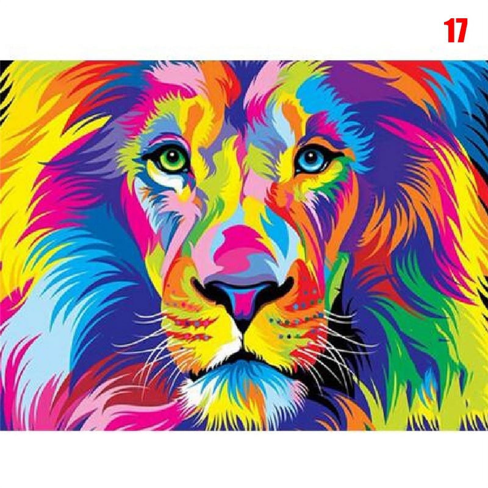 50x40cm Paints DIY Painting By Numbers Adult Hand Painted Animals Pictures  Oil Paint Gift Coloring Wall Decoration From Logo8888, $4.53