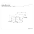 thumbnail image 2 of Kingston Brass CC44451 Straight Stop With .62 in. OD Compression x .5 in. OD Compression, 2 of 2