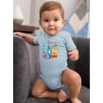 thumbnail image 2 of Cat And Surfboard Bodysuit Infant -Image by Shutterstock,  12 Months, 2 of 4
