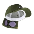 thumbnail image 3 of Gafas de sol Gorra de béisbol Máscara de hip hop Sombrero de playa de moda Accesorios para fotos Béisbol Verde, 3 of 9