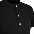 thumbnail image 6 of Men’s Short Sleeve Polo Shirt with Pocket Classic Fit Soft Cotton Material Three Button Placket Collar, 6 of 7