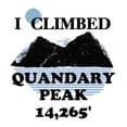 thumbnail image 3 of CafePress - I Climbed QUANDARY PEAK Long Sleeve T Shirt - Unisex Cotton Long Sleeve T-Shirt, 3 of 4