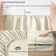 thumbnail image 4 of PHF Bamboo Bed Sheet Sets, 4 Pieces King Silky Soft Bedding Sheets, 1800 Thread Count 16 Inch Deep Pockets, Natural, 4 of 8