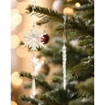 thumbnail image 5 of Naler 20 Pcs Crystal Clear Icicles, Hanging Acrylic Christmas Snowflake Icicle Christmas Tree Drop Crystal Ornaments for Christmas Winter Holiday New Year Party Supplies, 5 of 8