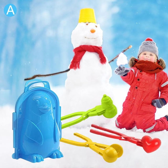 4 unids/set Clip para de nieve, de arena de dibujos animados de pingüino 3D de invierno, para , niñas, adultos, peleas de , Yotijar Clip para hacer bolas de nieve