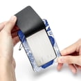 thumbnail image 7 of Square PU Leather Luggage Tags, 2 Pack, with Privacy Cover and Stainless Steel Ring - Suitable for Travel, Backpack, Handbag - Bag Tags, Handbag Tags Corals and Algae, 7 of 7