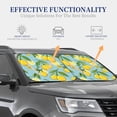 thumbnail image 4 of Naloa Lemon 2 Piece Foldable Car Sun Shades, Car Windshield Sunshade, Front Window Sunshade for Car, Truck, SUV - Small, 4 of 7