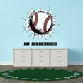 thumbnail image 3 of Sports Wall Decals for Boys Bedroom - Fast Baseball Cracking the Wall DIY & Creativity Boy Girl Bedroom Wall Sticker - Size: 20 In x 20 In, 3 of 4