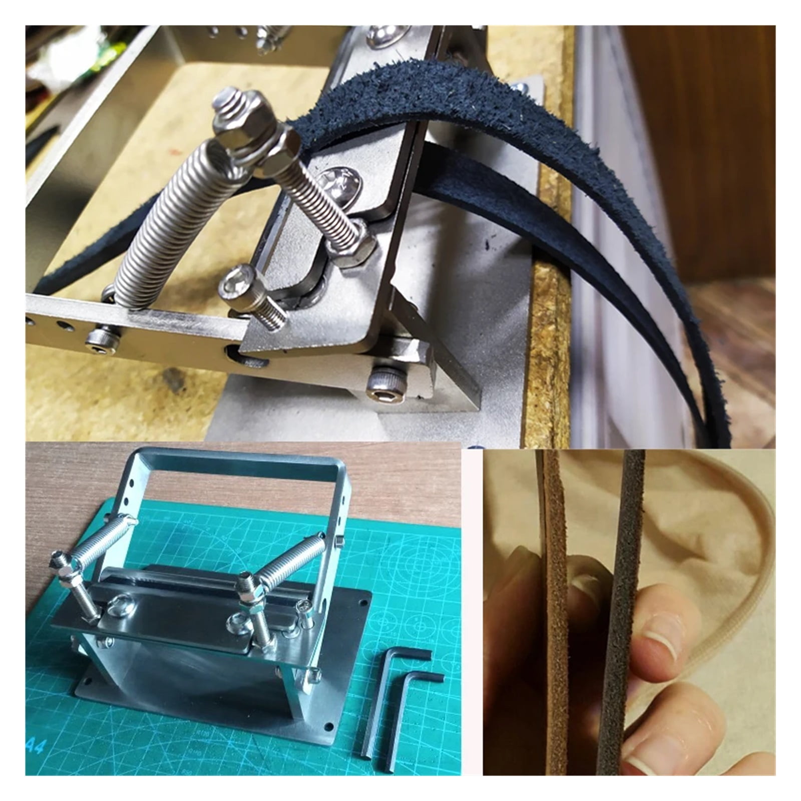 Manual DIY Strips Belt Thinning Machine Manual for Cowhide Leather Splitter Machine Cutting Peeler Roller Tool ,Power Tools
