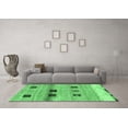 thumbnail image 3 of Ahgly Company Indoor Rectangle Abstract Emerald Green Contemporary Area Rugs, 4' x 6', 3 of 4