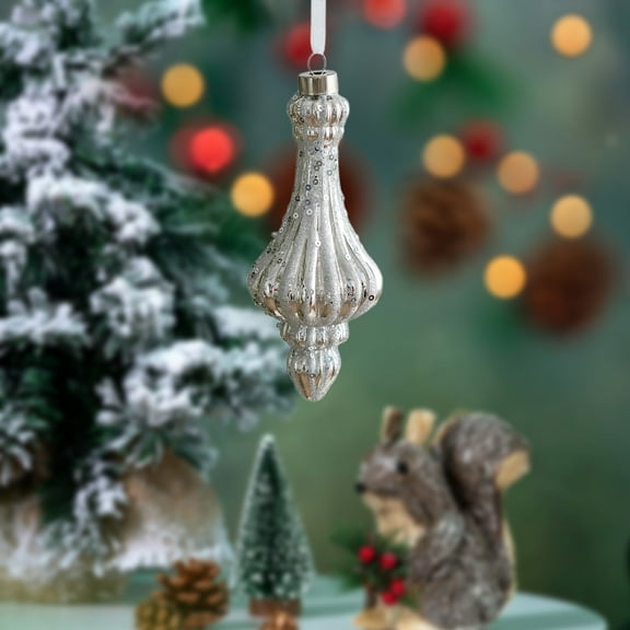 BOPORO Large Christmas Ball Ornaments, 2Pcs Shatterproof Diamond Ornaments Christmas Tree Decorations Champagne Christmas Big Ornaments Hanging Ball for Holiday Christmas Decorations Gold