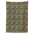 thumbnail image 3 of Ambesonne Abstract Tablecloth Rectangular Table Cover, Grid Geometric Squares, 60"x84", Multicolor, 3 of 4