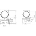 thumbnail image 2 of Wall Mirror, Wall Mounted Makeup Mirror, 10X/3X Magnification 8 Inch Two-Sided Swivel Vanity Mirror Extendable Bathroom Cosmetic Shaving Mirror Chrome Finish, 2 of 7
