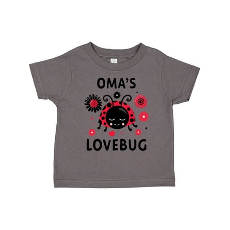 

Inktastic Valentine s Day Oma s Lovebug Gift Toddler Boy or Toddler Girl T-Shirt