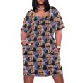 thumbnail image 2 of Mr Worldwide Loose Pocket Dress vestido de verano mujer 2025 vestido de mujer elegante y chic de noche para mujer verano, 2 of 7