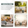 thumbnail image 4 of Outsunny 14" x 17" Ceramic Garden Stool with Double-Coin Knotted Ring Design & Strong Glazed Material, Green, 4 of 9