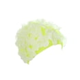 thumbnail image 2 of Gorro de natación shamjiam Silicona Floral para Niñas Protección Oído Verde, 2 of 8