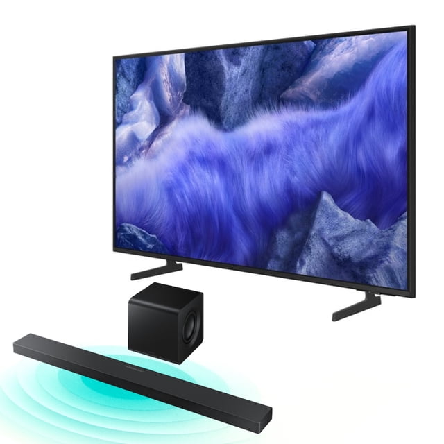 Combo TV 85'' Samsung QLED 4K QEF1 Vision AI (2025) + Barra de Sonido 3.1.2 Ch Inalámbrico (2025) Negro