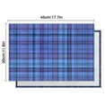 thumbnail image 6 of Blue Checkerboard Checkered Pattern Summer Placemats Table Placemats Set Of 4-Linen Kitchen Washable Placemats Table Mats 11.8"x17.7" Non-Slip Heat Resistant, 6 of 6