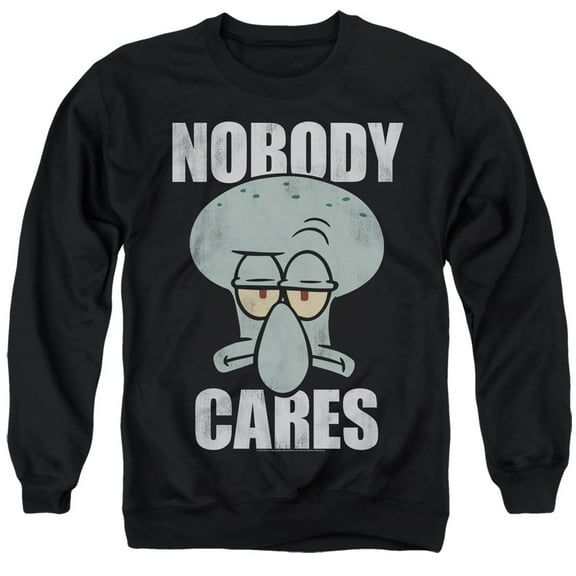 Spongebob Nobody Cares Meme Unisex Adult Crewneck Sweatshirt