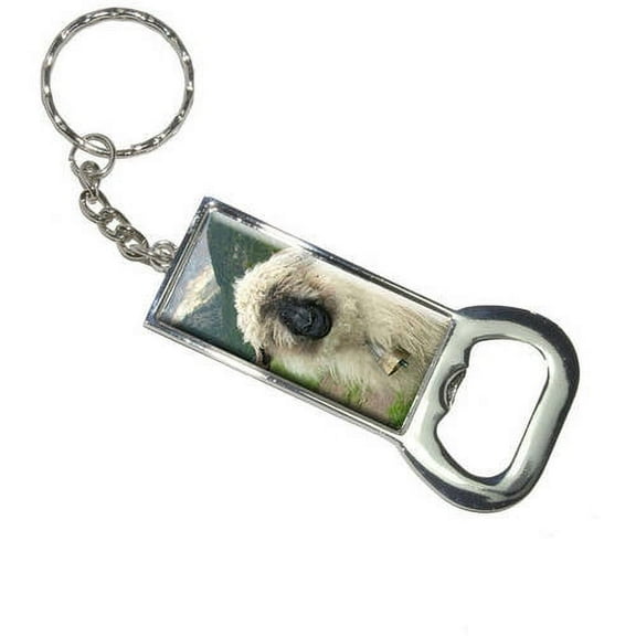 Valais Blacknose Sheep Switzerland Keychain Bottle Bottlecap Opener