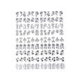 thumbnail image 1 of pitrice 6 Colors Nails Stickers Manicure Paste Flowers Nail Art Sticker Decal 3D Decorations, 1 of 1