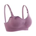 thumbnail image 2 of LSLJS Women's Color Seamless Breathable Super Elastic Feeding Pajamas Sexy Bra, 2 of 3