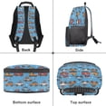 thumbnail image 6 of Pzuqiu Cute Cars Personalized 17 Inch School Backpack for Girls Customized School Bag with Name Large Capacity Sturdy Bookbag Custom for Teen Boys Daily Use, 6 of 7