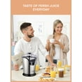 thumbnail image 6 of Electric Citrus Juicer, Orange Juicer Machine with 2 Size Cones, Stainless Steel Citrus Press Juicer for Orange Lemon, 6 of 10