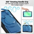 thumbnail image 5 of XYX Case for Samsung Galaxy Tab A11/ Tab A9 8.7 Inch 2025/2023 with Rotating Stand, Shoulder Strap, 2in1 Shockproof Cover, Navy Blue, 5 of 7