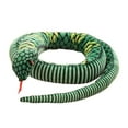 thumbnail image 4 of Serpiente de peluche grande, juguete realista de serpiente, 1,6 m, educativo, falso Verde, 4 of 9