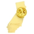 thumbnail image 2 of PinMart California Shape Flag Enamel Pins - Gold Plated US State Lapel Pins - 10 Pack, 2 of 7