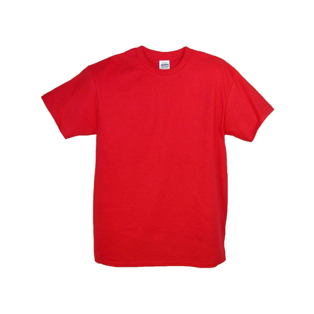 Gildan - Gildan Crew Neck Cotton T Shirt (Men's) - Walmart.com ...