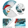 thumbnail image 2 of FMSHPON Christmas SnowmanCute Red Scarf Xmas Christmas Tree Skirt Stand Mat for Holiday Party Decoration Indoor Outdoor 36 inches, 2 of 6