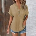 thumbnail image 6 of Womens 2025 Short Sleeve T-shirt Fashion Blouse Summer Top Shirt Loose Fit Vacation Casual Tops, 6 of 6