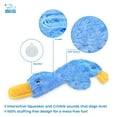 thumbnail image 3 of Best Pet Supplies Crinkle Dog Toy for Small, Medium, and Large Breeds, Cute No Stuffing Duck with Soft Squeaker, Fun for Indoor Puppies and Senior Pups, Plush No Mess Chew and Play - Yellow,Blue,Pink, 3 of 5