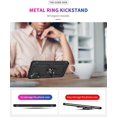 thumbnail image 5 of for Galaxy A32 5G Case,Samsung A32 5G Case, with HD Screen Protector,[Military Grade] Ring Car Mount Kickstand Hybrid Hard PC Soft TPU Shockproof Protective Case for A32 5G (Black), 5 of 13