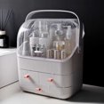 thumbnail image 2 of Transparent Cosmetic Organizer Drawer Toiletry Storage Makeup Case Large Capacity Nail Polish Organizers Desktop Portable, 2 of 9