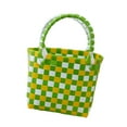 thumbnail image 5 of Kuntesetty Woven Handbag Large Capacity Summer Beach Tote for Vacation Picnic Commuting light green, 5 of 9