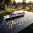 thumbnail image 5 of Stone Repair Paint Pen Strong Coverage For Memorial Inscriptions Lettering Restoration Tool, 5 of 6