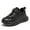 Black, variant on REDARER Kids' Breathable Mesh Sneakers - Lightweight Running Shoes for Boys Girls, Non- Comfortable Lace-Up Casual Shoes,Color:Black,Size:5-5.5 Years