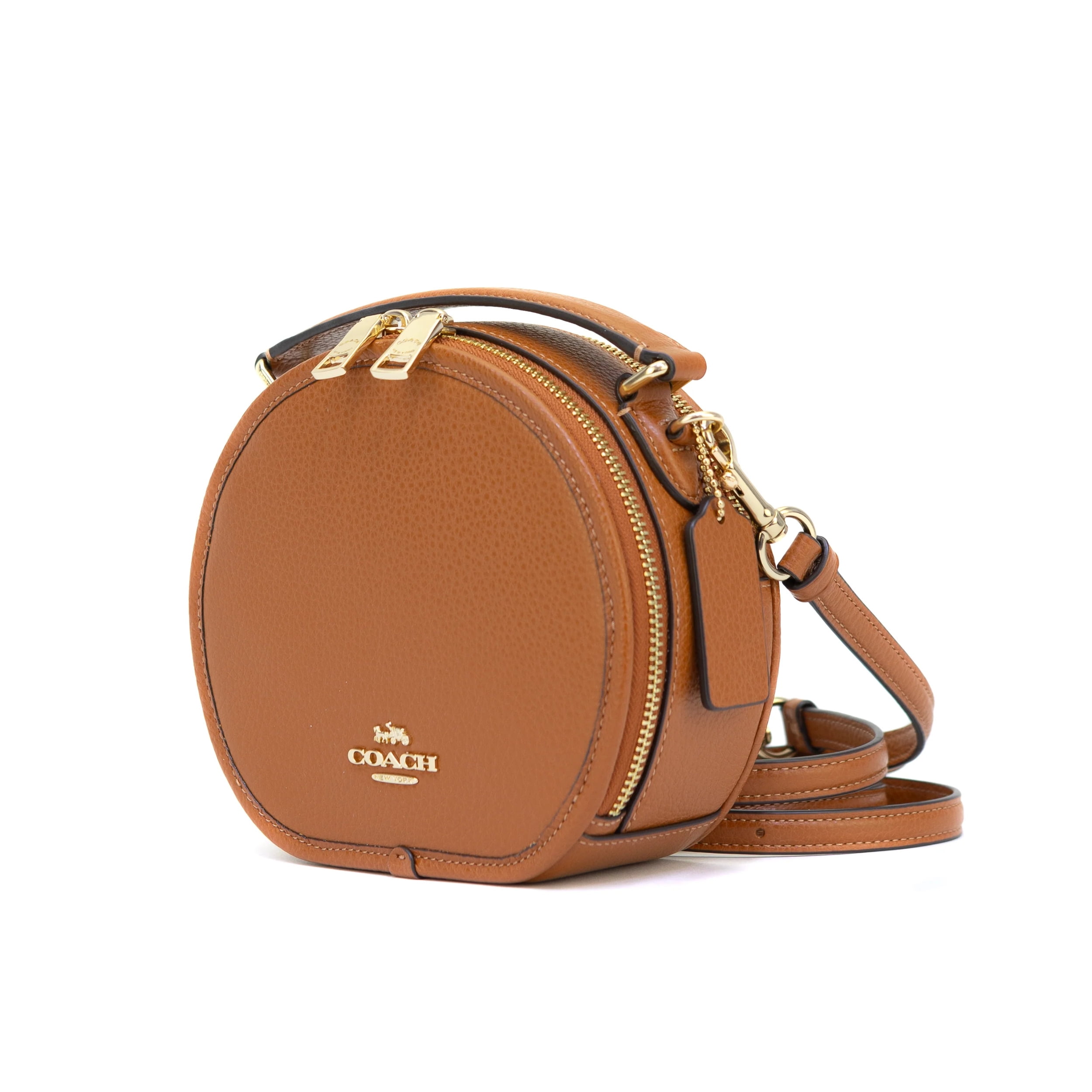 Coach Canteen Crossbody Bag Refined Pebble Leather Sunset Walmart