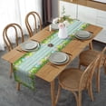 thumbnail image 1 of Camino de mesa con estampado de grano de madera verde huevo de Pascua decoraciones de mesa de fiesta de boda para decoración del hogar regalo mantel individual Tabl ZefeiWu 8390615007740, 1 of 1