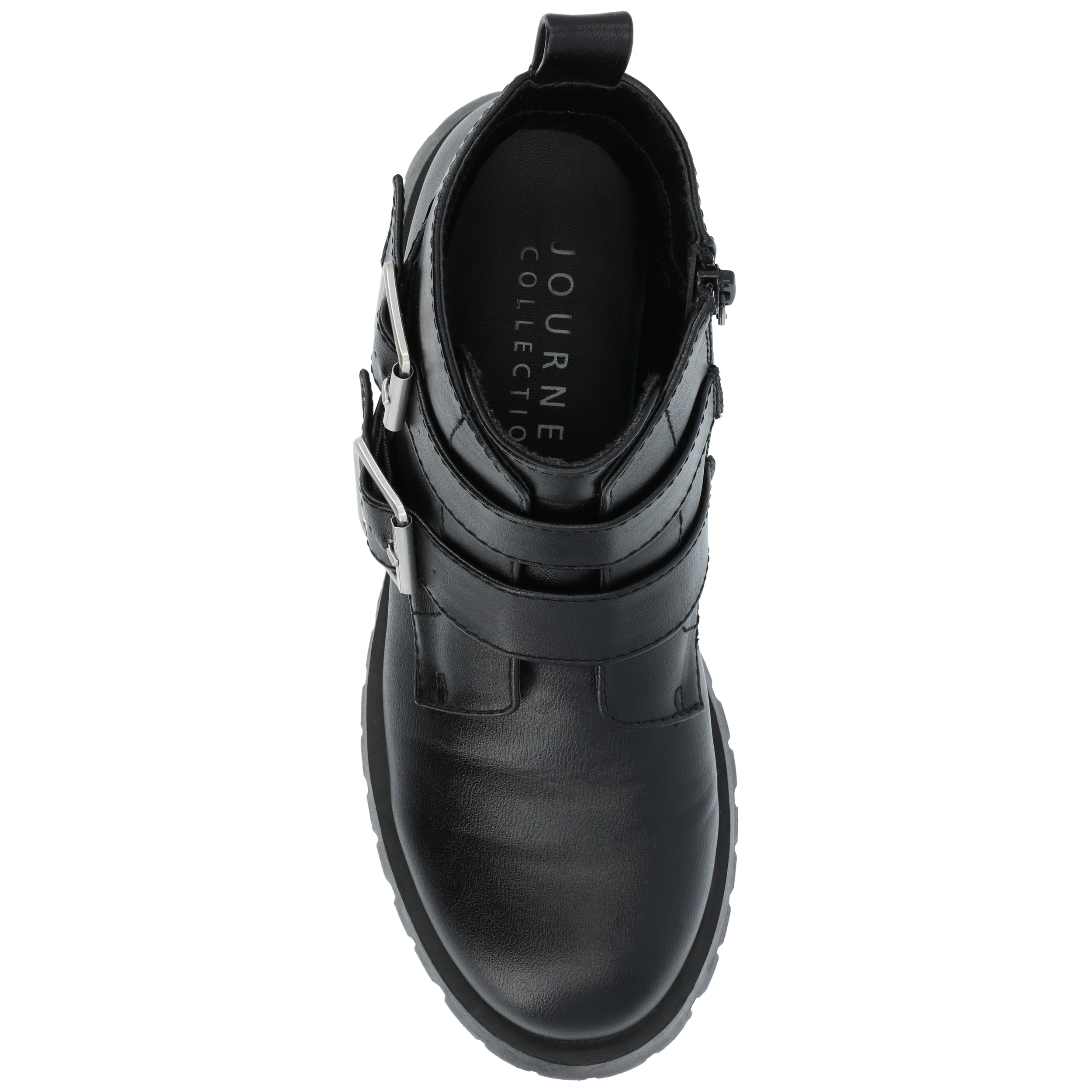 Journee Womens Maebry Treaded Outsole Round Toe Booties